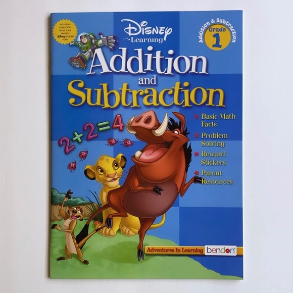 Disney | Toys | Disney Learning Addition Subtraction Book | Poshmark